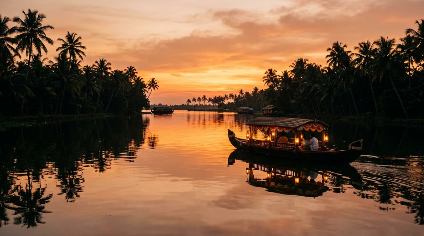 Sunset Cruise - Shikara boating in Alleppey, Kerala